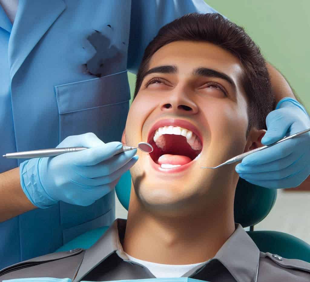 Dental examination of candidates in medical examination