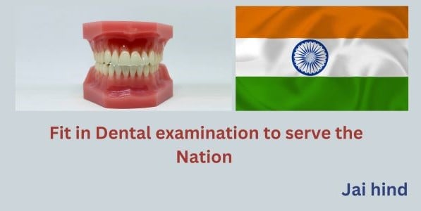 Get into dental points/ exam in NDA/CDS/AFCAT/Agniveer